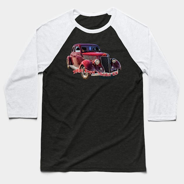 1936 Ford Deluxe Model 68 5 Window Coupe Baseball T-Shirt by Gestalt Imagery